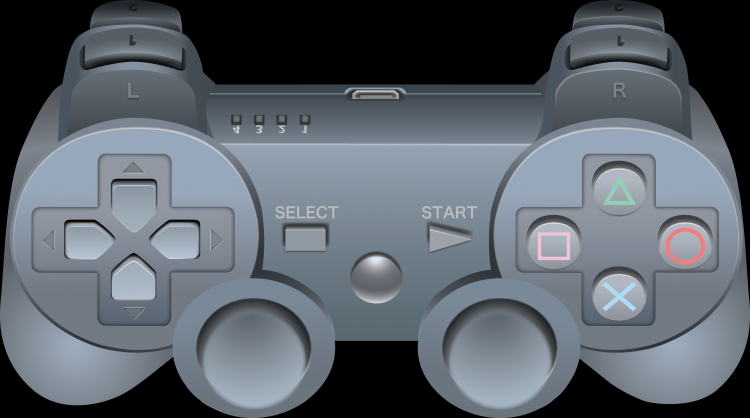 Game Vector Video Game Controller For Ps3 - Game Controller (750x418), Png Download
