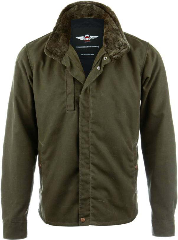 Vktre Moto Co Waxed Motorcycle Jacket - Jacket (683x1024), Png Download