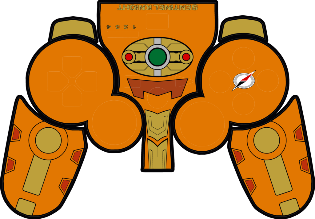 Sentinel Knight Ps3 Controller Skin - Cartoon (1024x712), Png Download