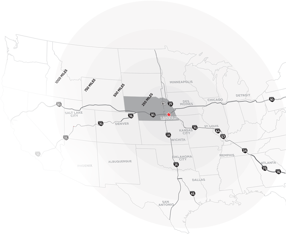 Gray-scale Map Of The Us With Nebraska Highlighted - Blank Civil War Map (955x813), Png Download