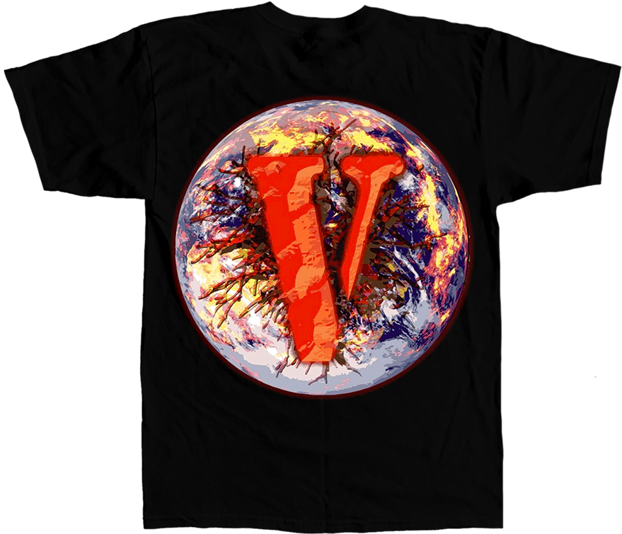 999 X Vlone Vwrld T-shirt Digital Album - Camiseta Ratos De Porão (1000x1000), Png Download