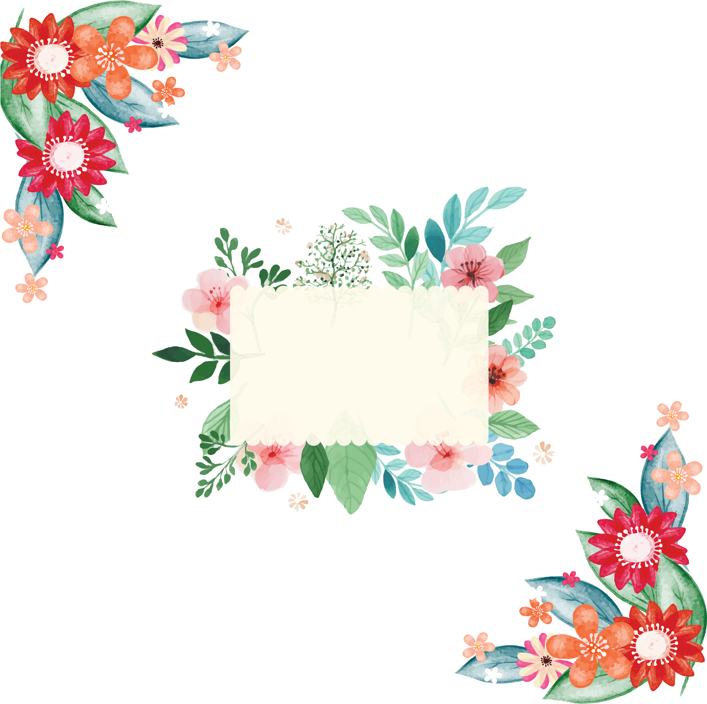 Dessin Couronne De Fleurs (2476x2476), Png Download