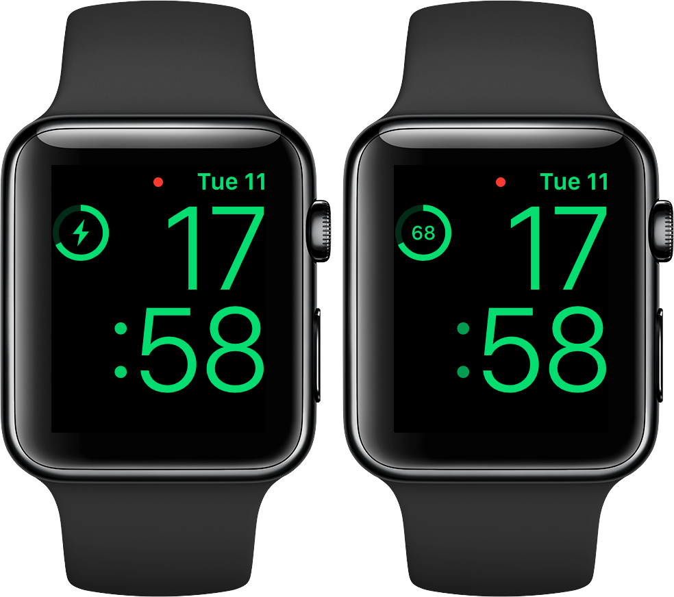 Charging Apple Watch In Nightstand Mode - Apple Watch Game App (984x872), Png Download