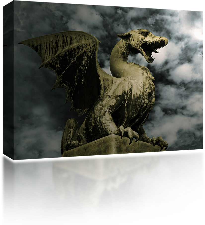 Dragon In Stone - Dragons Live (1024x1024), Png Download