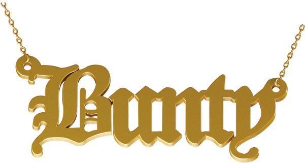 Personalised Name Necklace - Chain (600x600), Png Download