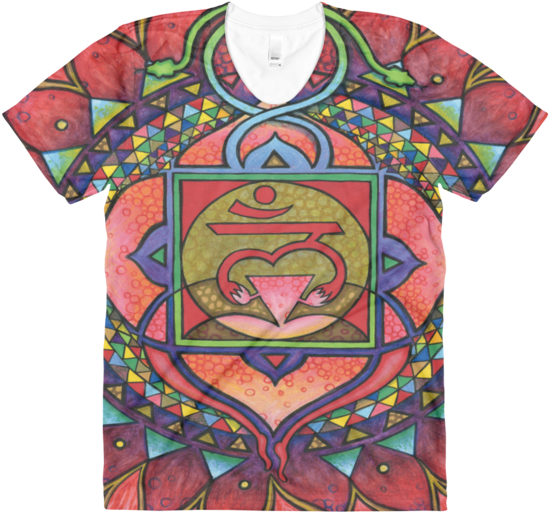 Root Chakra Women's Tee Root Chakra Women's Tee - Floral Design (600x600), Png Download