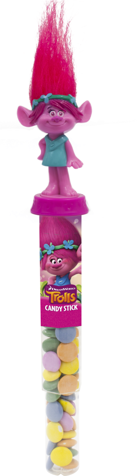 Candy Stick Trolls - Baby Toys (450x1589), Png Download
