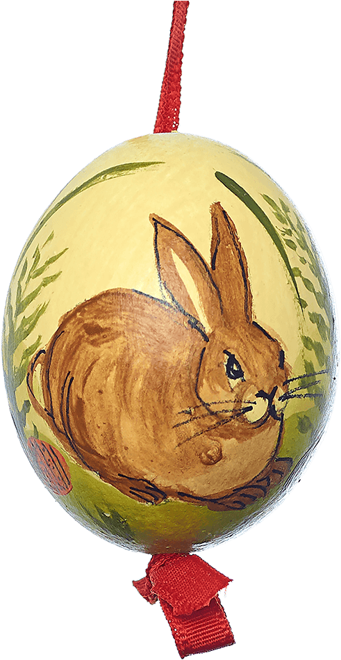 Easter Egg Hare Sitting In The Grass - Hare (1000x1000), Png Download