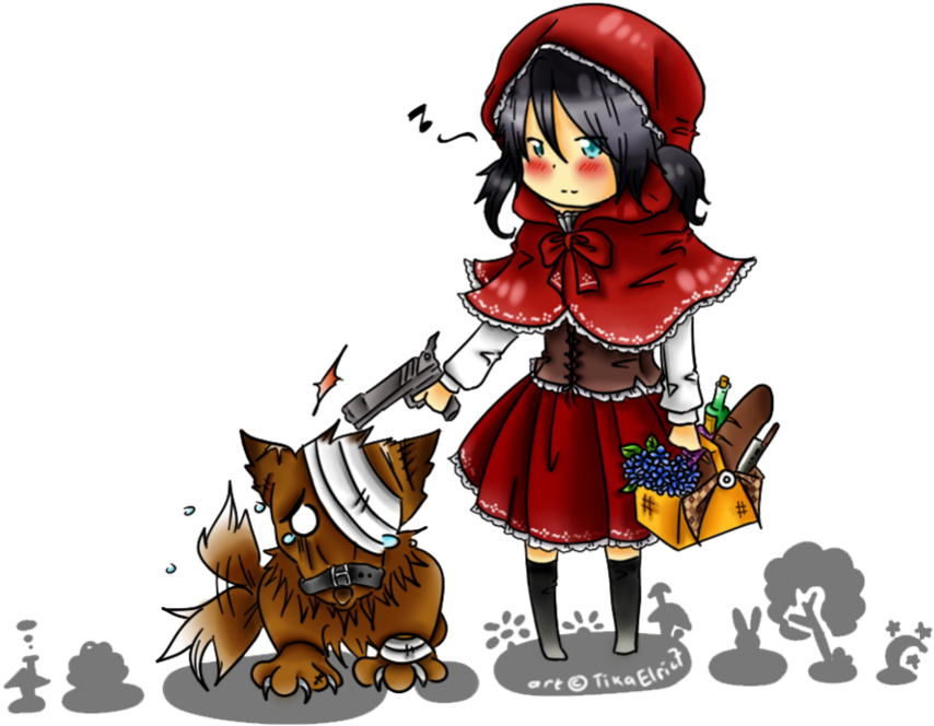 Id Little Red Riding Hood By Chacharymatika7-d4kooja - Cartoon (899x889), Png Download
