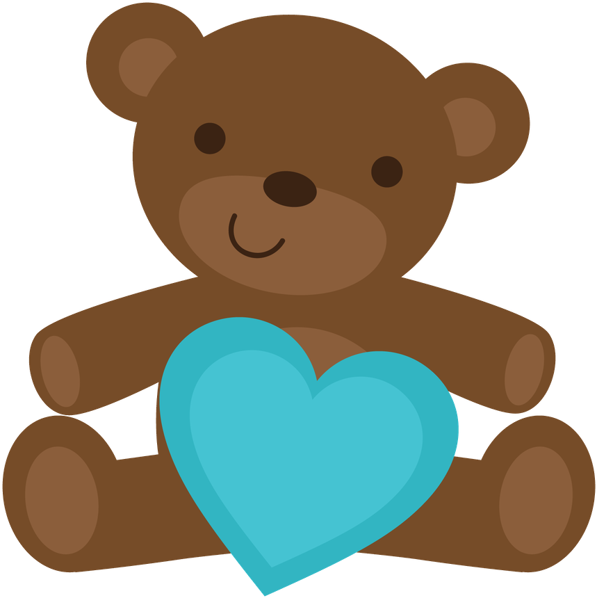 Bear Valentines, Bear Illustration, Coreldraw, Baby - Baby Boy Bear Cartoon (900x901), Png Download