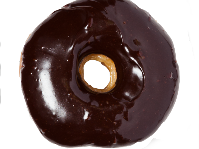 Doughnut Clipart Chocolate Donut - Doughnut (640x480), Png Download