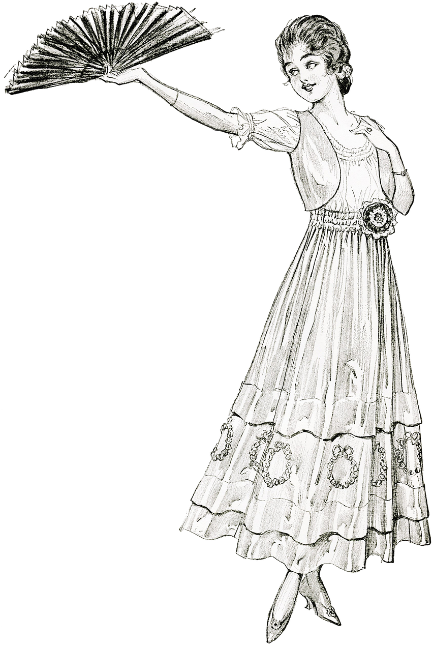 Woman Lady Vintage - Old Vintage Lady Card (1280x1280), Png Download