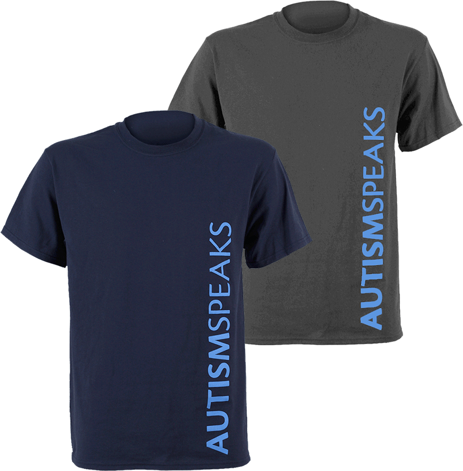 Autism Speaks Vertical Logo T-shirt - Vertical Logo On Shirt (1000x1000), Png Download