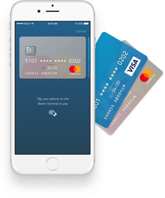 Pay With Your Phone - Beam Payment Uae (661x794), Png Download