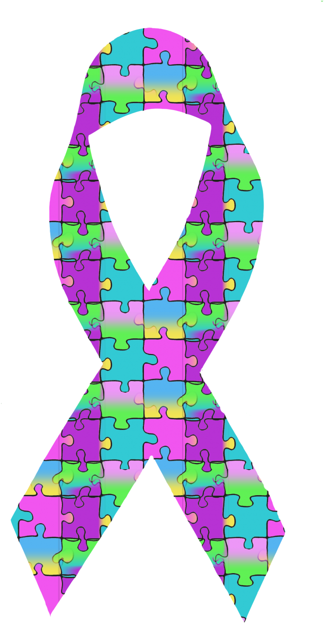 Huntington Basketball Coaches Wear Autism Pins With - Aspergers Ribbon (1280x1510), Png Download