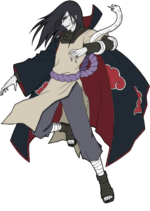 Orochimaru - Jiraiya Orochimaru Naruto Sasuke (600x806), Png Download