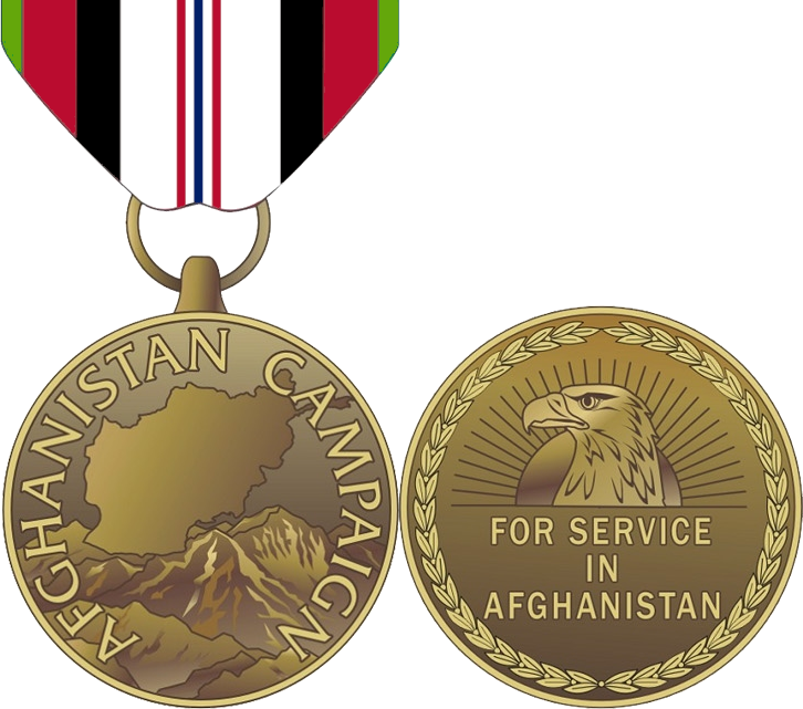Afghanistan Campaign Medal - Us Afghanistan Campaign Service Medal (726x641), Png Download