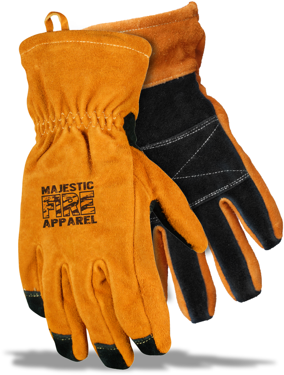Structural Firefighting Glove Certified Nfpa - Leather (1049x1250), Png Download