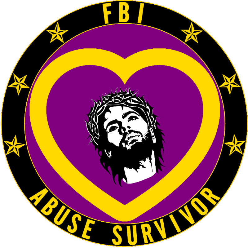 'fbi Abuse Survivor' The Purple Blood Medal - Circle (800x800), Png Download