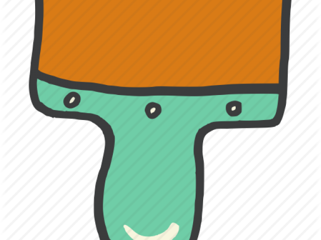 Paint Brush Clipart Painting Building - Illustration (640x480), Png Download