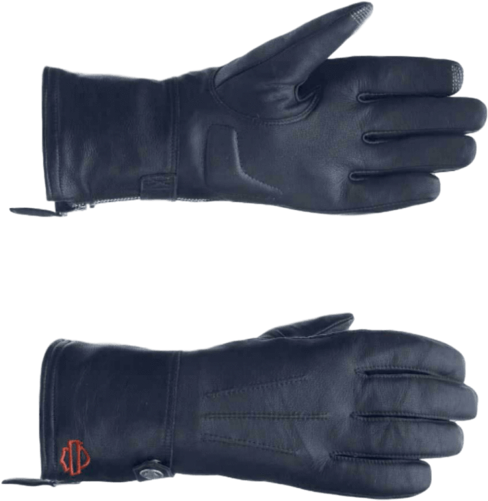 Women's Leather Touchscreen Gauntlet Gloves - Leather (800x800), Png Download
