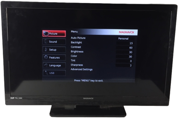 Magnavox 39mf412b 39" 1080p Hd Television - Led-backlit Lcd Display (640x640), Png Download