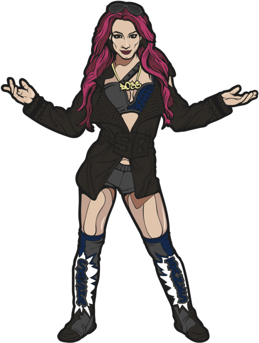 Sasha Banks - Wwe Sasha Banks Costume (585x1024), Png Download