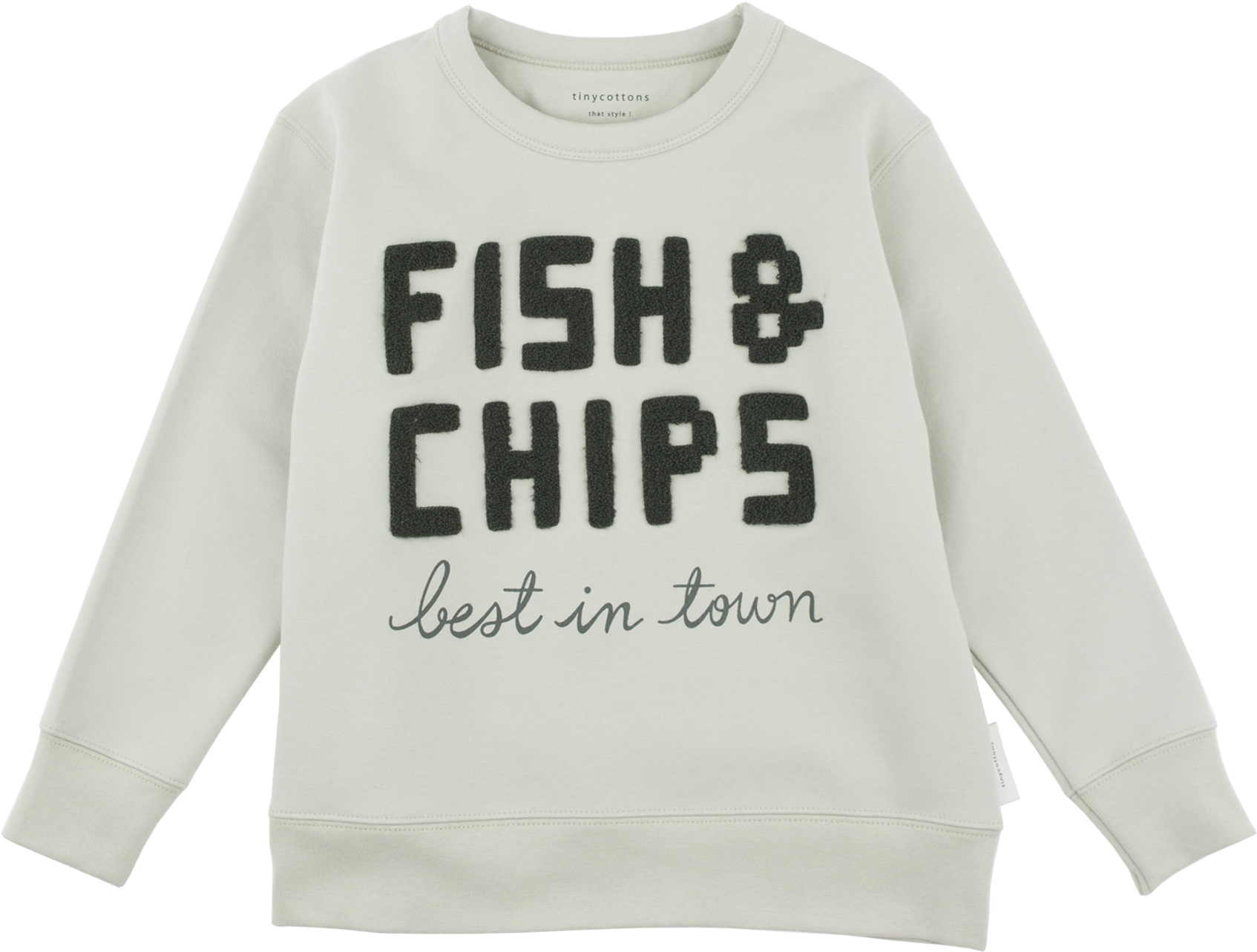 Tiny Cottons Fish & Chips Graphic Sweatshirt / Pistacho - Tiny Cottons Fish & Chips (2000x3000), Png Download