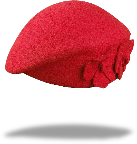 Red Wool Beret - Beanie (640x640), Png Download