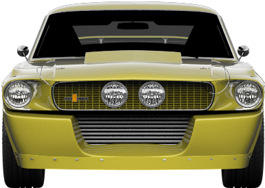 Mustang Shelby Gt500'67 By The-lorax - Ford Mustang Mach 1 (1004x500), Png Download