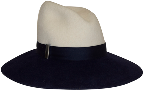 Navy X White Gigi Burris - Fedora (600x600), Png Download