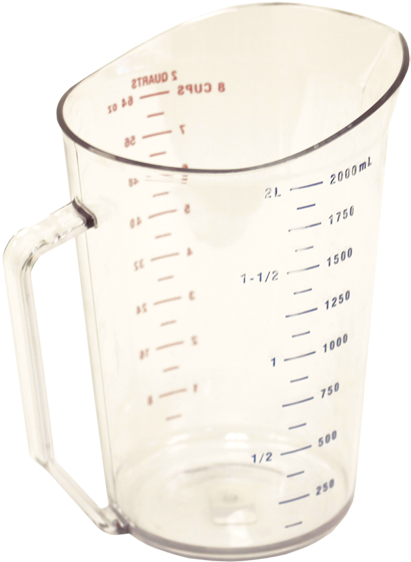 2 Qts Measuring Cup - Jug (900x600), Png Download
