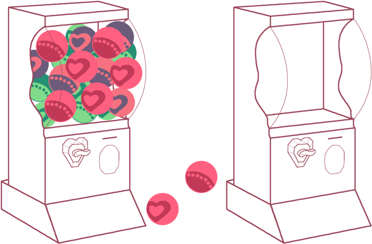 Base Gumball Machine Template 137325 - Gacha Machine Png (800x530), Png Download