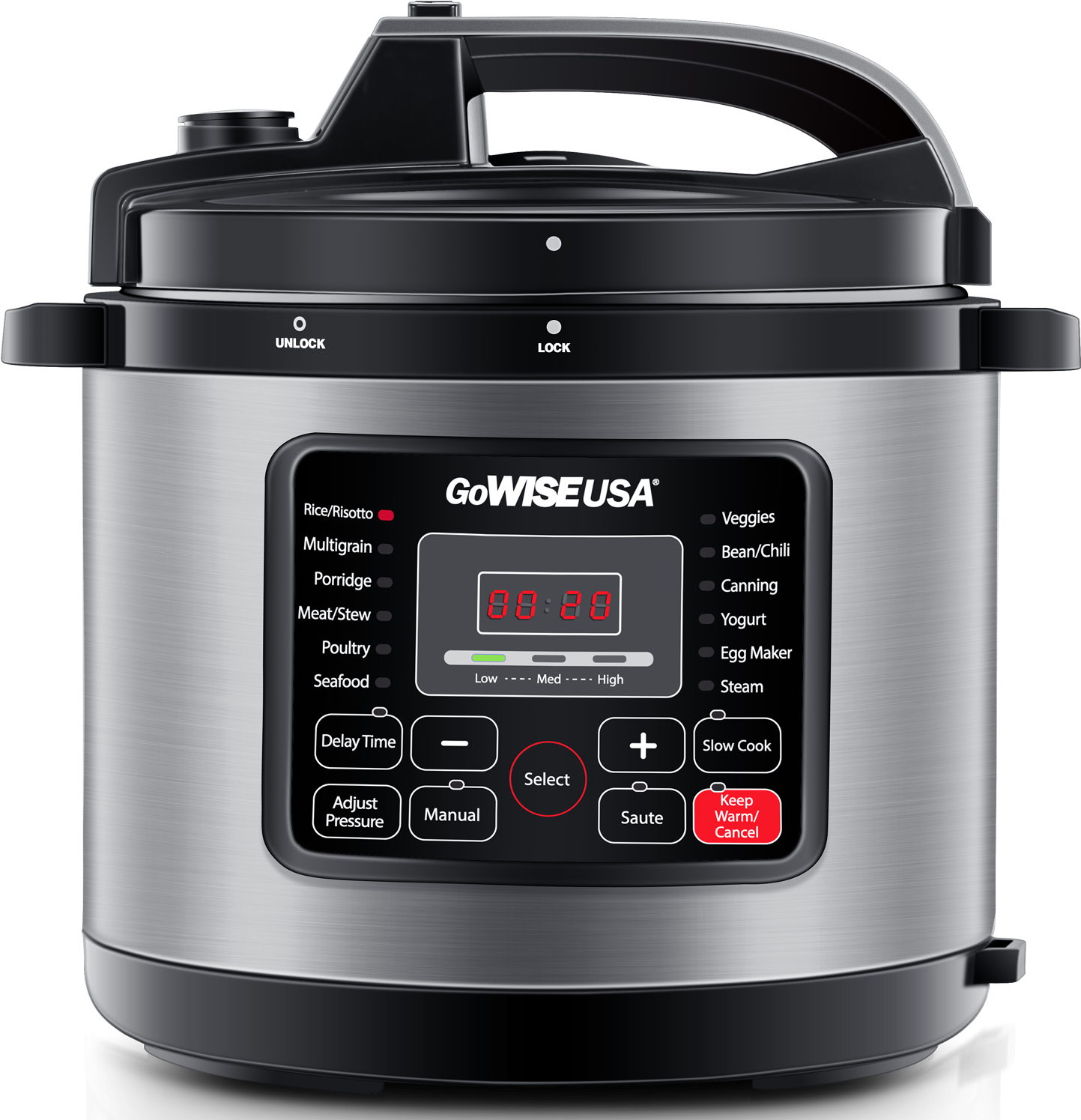 Stainless Steel 12 In 1 Pressure Cooker With Measuring - Small Copper Kitchen Appliances (1500x1500), Png Download