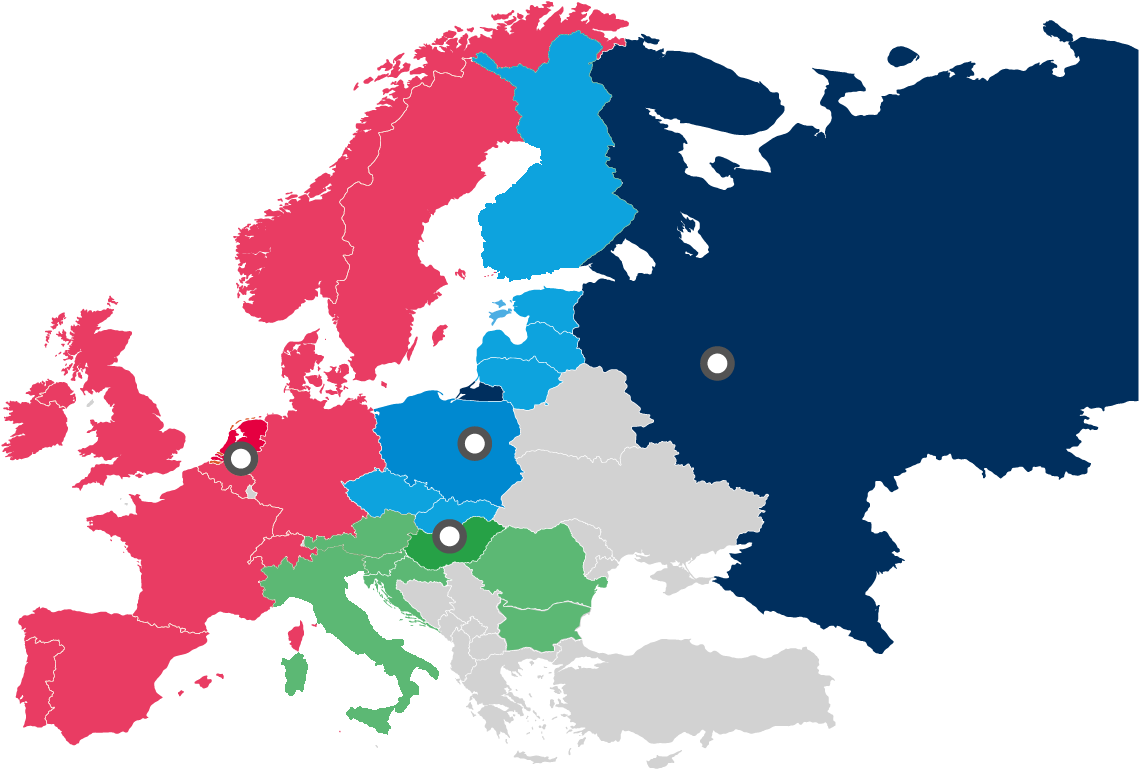Network - Carte Emea (1140x771), Png Download