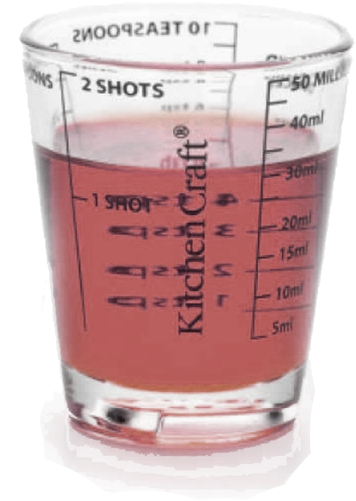 Kitchen Craft Glass Mini Measures (1000x1000), Png Download