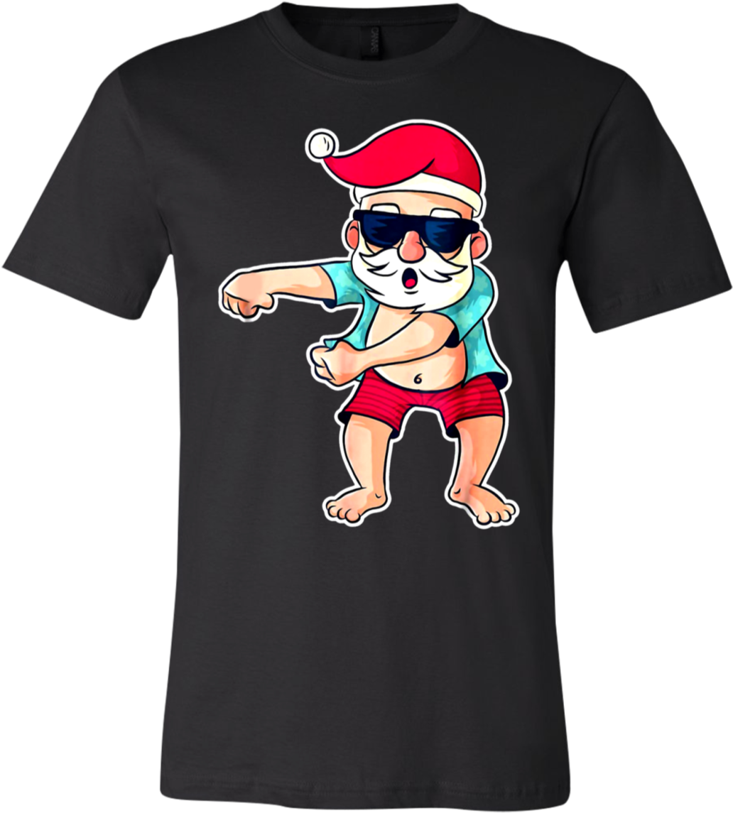 Flossing Floss Dance Santa Christmas Shirt Unisex Shirt - Santa Doing The Floss (1155x1155), Png Download