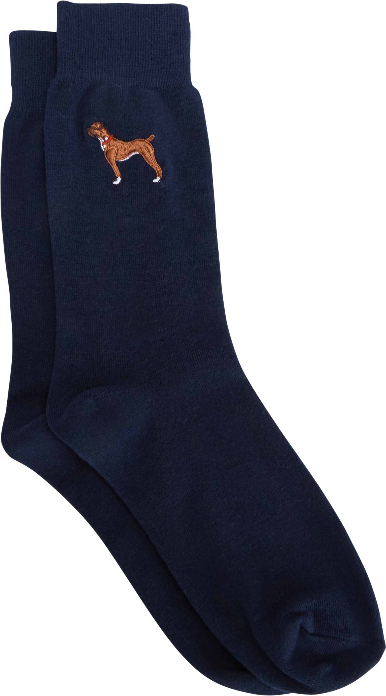 Navy Boxer Dog Sock - Sock (3000x3000), Png Download