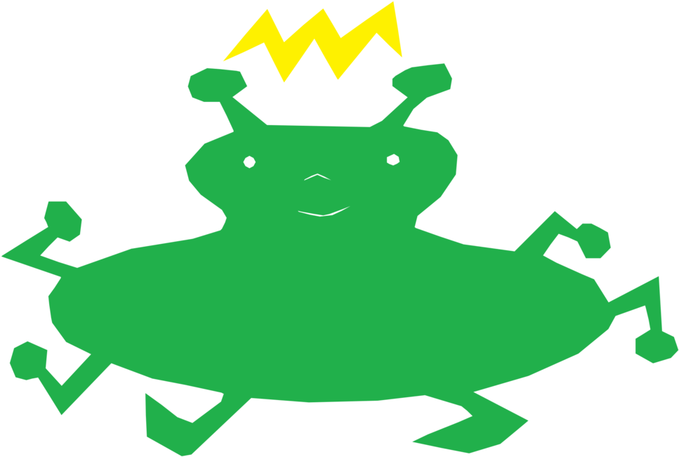 Cartoon Tree Frog Droide Toad - Clip Art (1086x750), Png Download