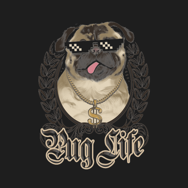 Ursula Lopez - Pug Life - Camiseta De Mujer Baby Call Me Pug (636x636), Png Download