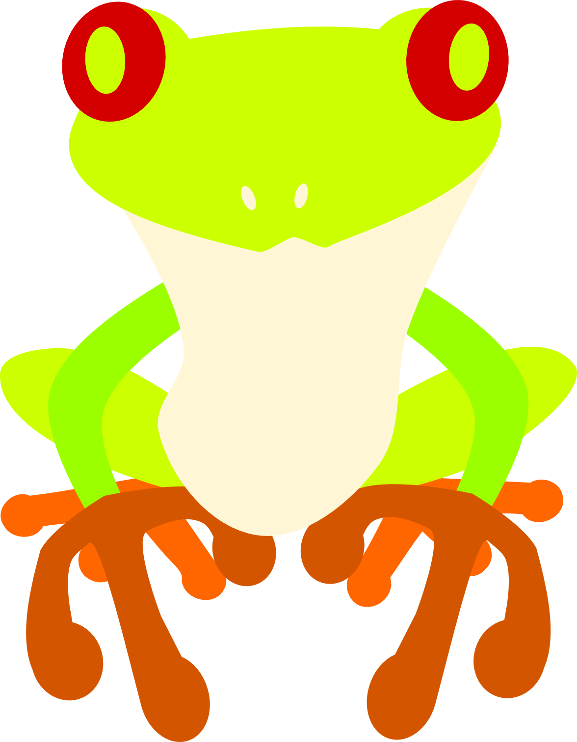 Tree Frog - Red-eyed Tree Frog (1176x1513), Png Download