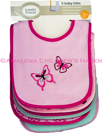 Luvable Friends 5in1 Baby Bibs - Bag (600x600), Png Download