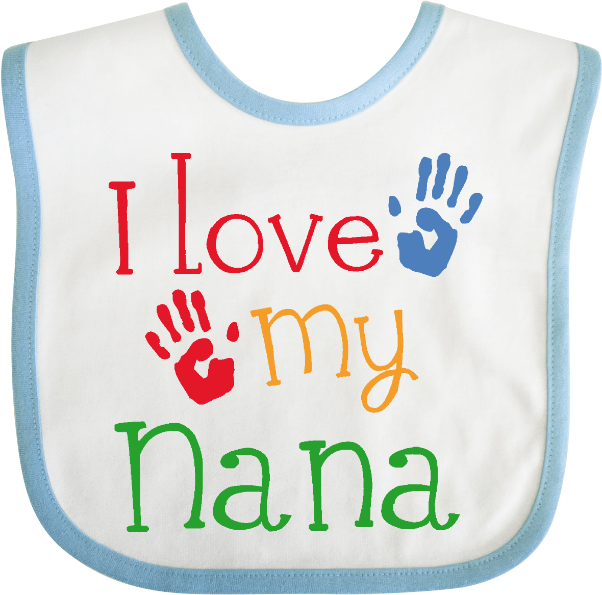I Love My Nana Baby Bib White And Blue 9 99 Www Quotes - Active Tank (1200x1200), Png Download