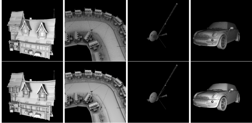 House, Town, Voyager, Mini Cooper Scenes Rendered Using - Arch (850x415), Png Download