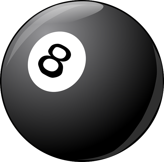 Billiard Ball, Billiard, Ball, Black Ball, Eight - Bola De Bilhar Png (640x631), Png Download