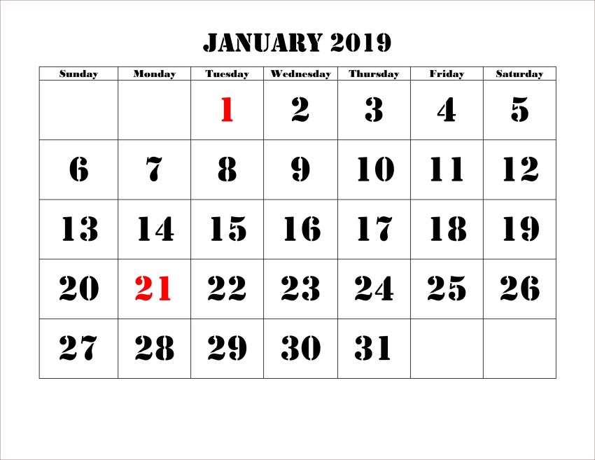 Free Png Download Calendar 2019 Png Png Images Background - Number (850x657), Png Download
