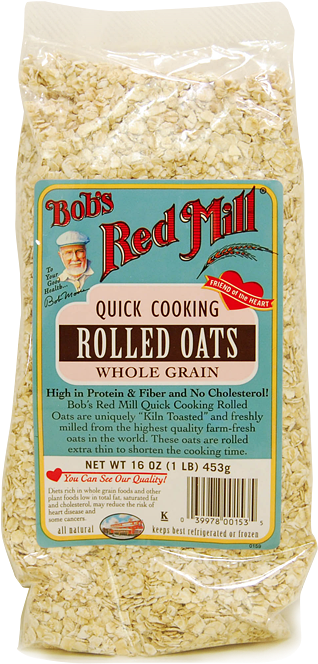 Quick Cooking Rolled Oats - Bob's Red Mill (700x700), Png Download