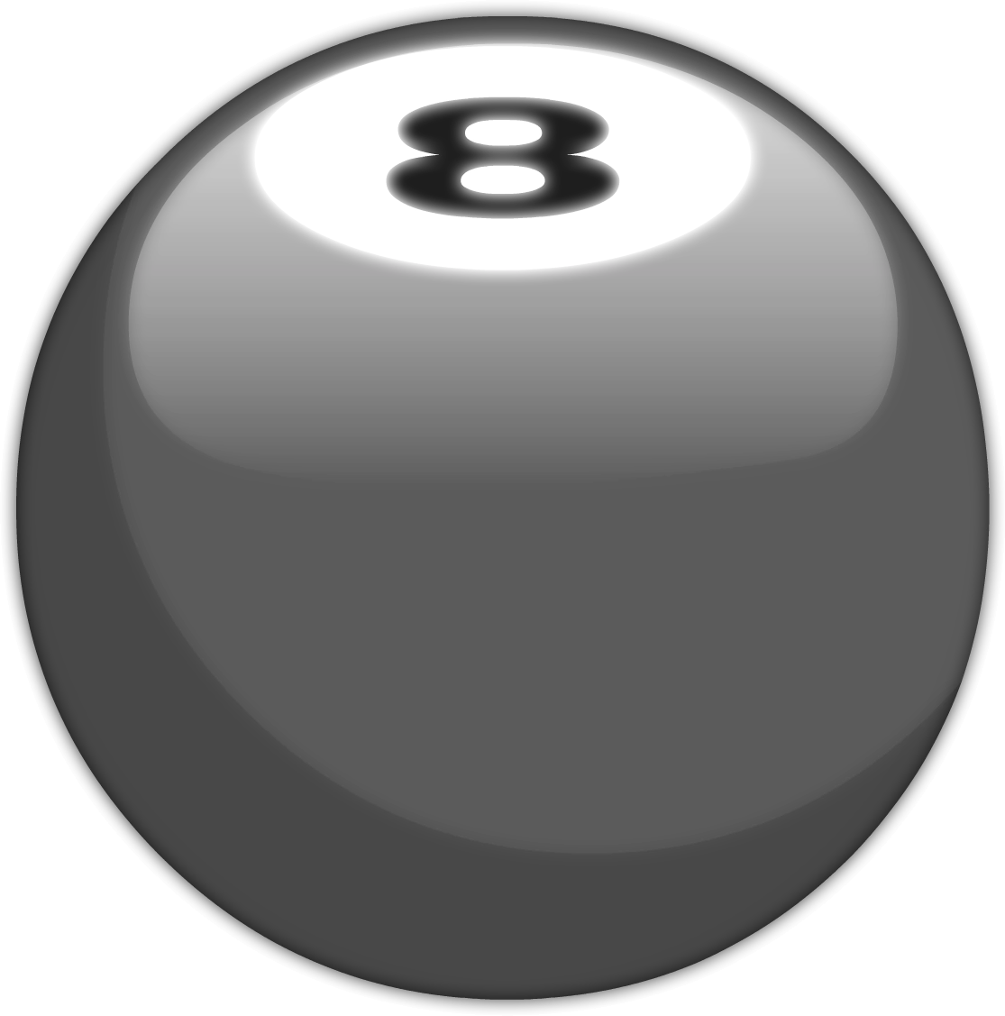 Twinkle8-ball - Billiard Ball (1115x1127), Png Download