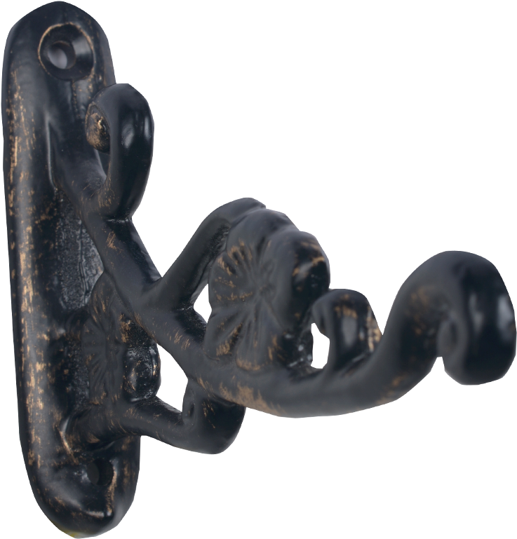 Scroll Work Antique Wall Hook - Antique (933x933), Png Download