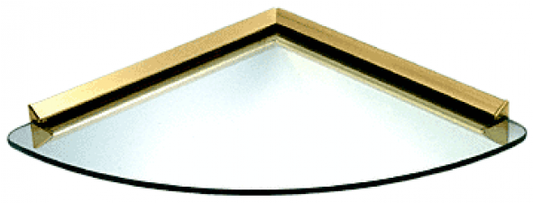Kv Corner 12 Inch Glass Shelf Kit - Ceiling (590x714), Png Download